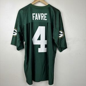 NFL Players Green Bay Packers Brett‎ Favre #4 Jersey Men's Size Large Football